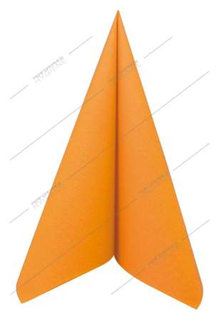 Image de Serviettes 40x40cm non tissées (Mandarine) x50 (1C=8)
