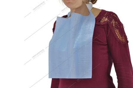 Image de Bavoir 1 face ouate/1 face polyéthylène 30x35cm - cart 1500