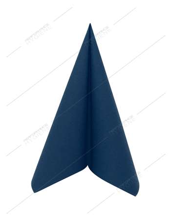 Image de Serviettes 40x40cm non tissées (bleu foncé) x 50 (1C=8)