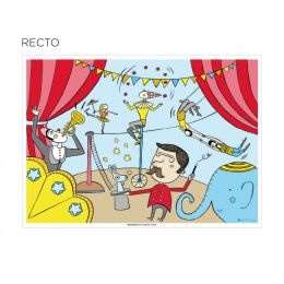 Image de Set de table 31x43cm papier à colorier -lot de 250 (Circus)