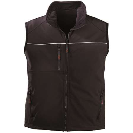 Image de Gilet softshell respirant noir YANG REFLEX - TS