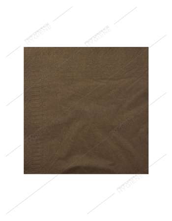 Serviettes 20x20cm ouate 2 Plis (Chocolat) - carton 1800