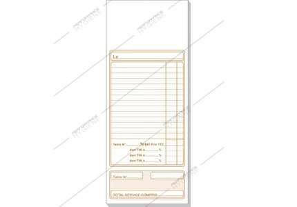 Bloc addition 50 Dupli avec N°- 91x225mm - lot 10