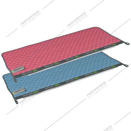 Image de Frange microfibre grattante bleue 54x22cm pr système REFLEX