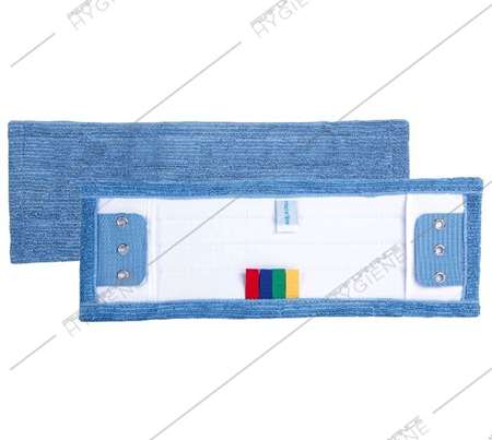 Image de Frange à languettes 3 oeillets microfibre bleue - 40cm