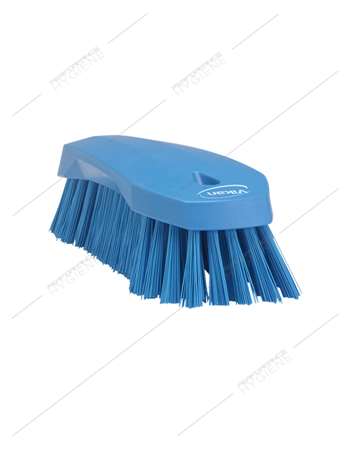 Image de Brosse à main dure alimentaire bleue L 200mm VIKAN