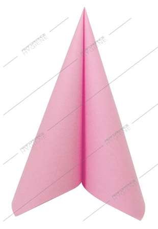 Image de Serviettes 40x40cm non tissées (Rose) x50 (1C=8)