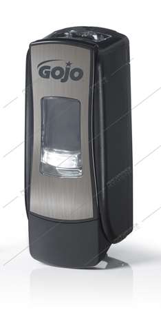 Image de Distributeur de savon chromé/noir GOJO ADX 700ml