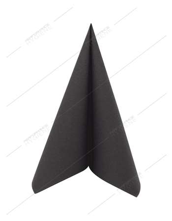 Image de Serviettes 40x40cm non tissées (Anthracite) x50 (1C=8)