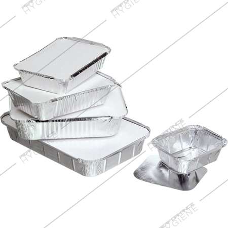 Image de Barquette aluminium avec couvercle 930g - lot 100