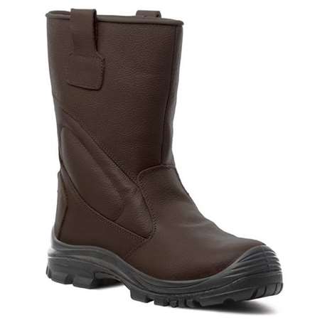 Image de Bottes fourrées cuir pleine fleur marron PIEMONTITE - P43