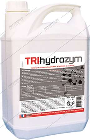 Détergent concentré tri-enzymatrique moussant HYDRAZYM 5L