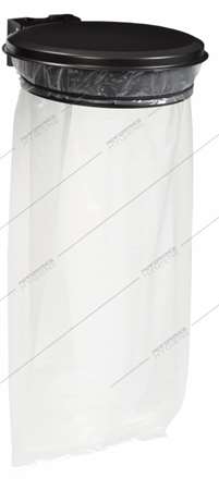 Image de Support sac poubelle+couvercle COLLECMUR (Gris)