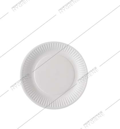 Assiette carton blanc biodégradable Ø18cm - lot 100