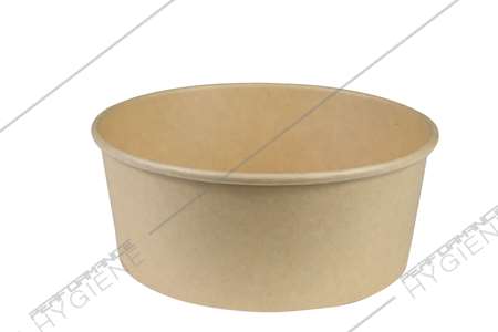Image de Pot à salade natural kraft rond Ø15cm SKB780 - lot 50