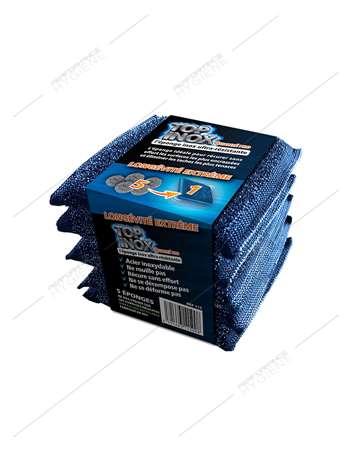 Image de Eponge double face récurante TOP INOX - lot 5