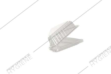 Image de Barquette cristal part de tarte 134x105x50mm - lot 90