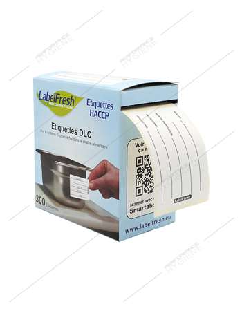 Image de Etiquette tracabilité DLC LABELFRESH 70x45mm - boite 300