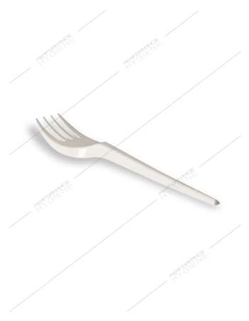 Fourchette en PLA biodégradable blanc 175mm - lot 50