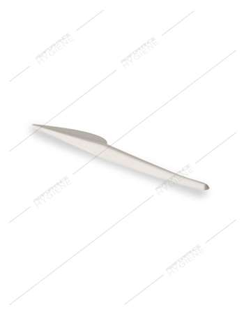 Couteau en PLA biodégradable blanc 175mm - lot 50