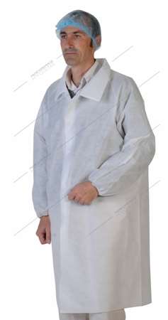 Image de Blouse usage court PLP 30g ss poche poignets élastiqués T.XL