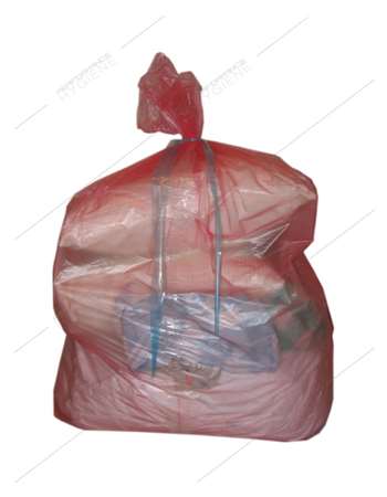 Image de Sacs hydrosolubles rouge pour linge 71x76cm - carton 200