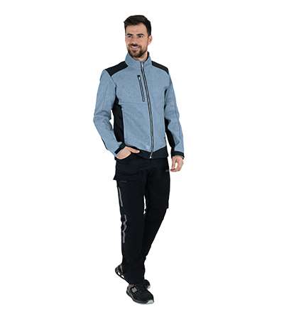 Image de Pantalon travail mixte Ripstop Cordura noir 190g TWIST-T48