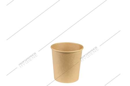 Image de Pot à soupe kraft brun 479ml - colis 20x25