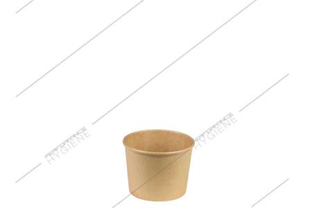 Image de Pot à soupe kraft brun 237ml - colis 20x25