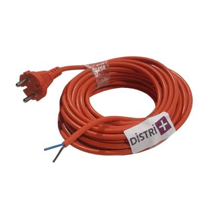 Cable électrique gris 2 fils de 15m