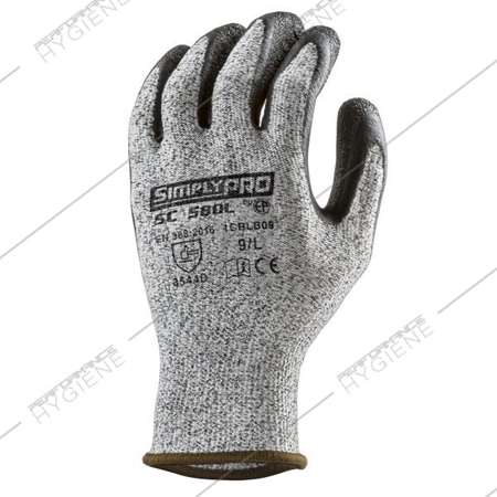 Image de Gants anticoupures tricot enduction latex noir T07/S x10