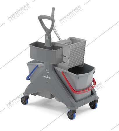 Image de Chariot de ménage 2x15L + presse à plat ONE FRED