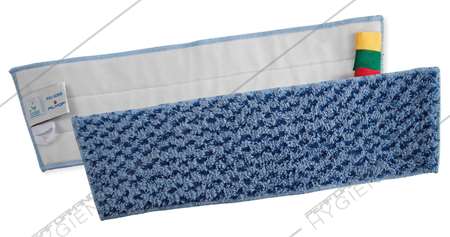 Image de Frange velcro microfibre grattante bleue PULI SCRUB - 45cm