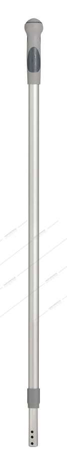 Image de Manche alu. télescopique ergonomique à trou gris 79/140cm