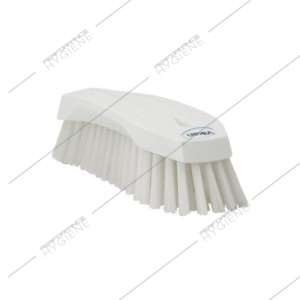Image de Brosse à main dure alimentaire blanche L 200mm VIKAN
