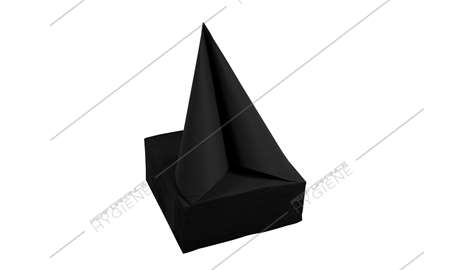 Image de Serviettes 38x38cm double point (Noire) x 40 (1C=30)