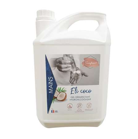 Gel hydro alcoolique hydratant mains parfumé ELI COCO - 5L