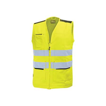 Gilet multifonctions haute visibilité SMART (jaune fluo)