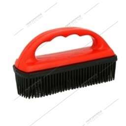 Image de Brosse caoutchouc avec poignée pour nettoyage frange
