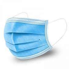 Masque chirurgical 3 plis type IIR bleu (France) - boite 50