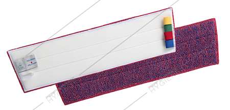 Image de Frange velcro microfibre grattante+ rouge PULI BRUSH - 45cm