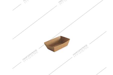 Image de Barquette rectangulaire kraft 300cc - carton 1000