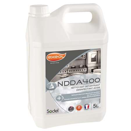 Nettoyant détartrant désinfectant acide NDDA 400 -5L