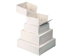 Image de Boite patissière blanche 40x40x8 - Lot de 25