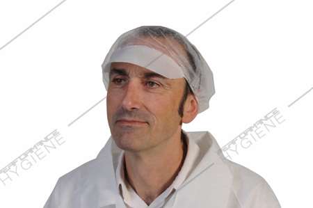 Image de Charlottes à visière non tissées blanches - sachet 100