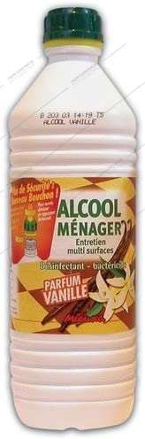 Alcool ménager parfumé à la vanille - flacon 1L