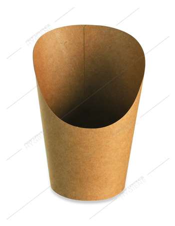 Image de Pot à wrap kraft brun Ø8,5x14cm 480ml - lot de 50