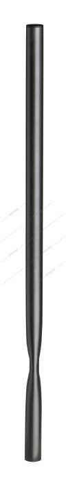 Image de Poteau à sceller 1 à 2 supports poubelle en acier epoxy gris