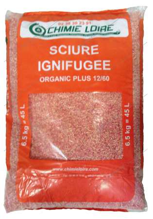 Absorbant sciure ignifugée ORGANIC PLUS 12/60 - sac de 45L