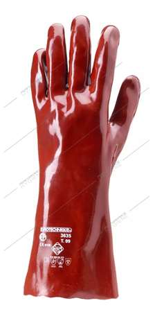 Image de Gants pvc rouge 36cm ACTIFRESH risque chimique -T10/XL (lot)